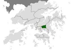 Location of Wong Tai Sin within Hong Kong