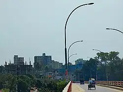 Partial view of Thanapara from Haripur Bridge