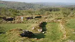 Hound Tor Longhouses general view