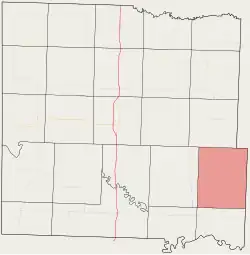 Location in Bates County
