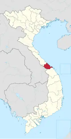 Location of Huế within Vietnam