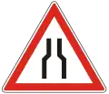 A-007 Road narrows on both sides