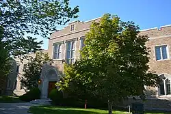 Hurley Hall, the former home of the Department of Applied and Computational Mathematics and Statistics.