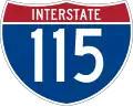 Interstate 115 marker