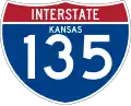Interstate 135 marker