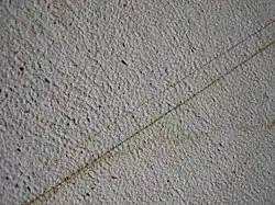 Bush-hammered sandstone