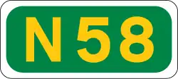 N58 road shield}}