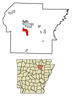 Location of Southside in Independence County, Arkansas.