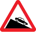 Steep descent