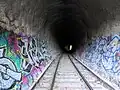 Burlington Tunnel inside: September 2018