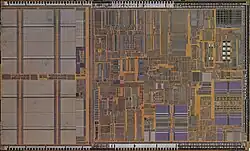 Die shot of an Intel Pentium II.