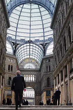 Interior of Galleria Umberto I