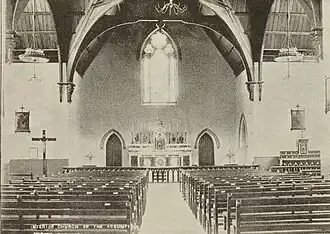 Interior of Our Lady of the Assumption in Onehunga, 1896