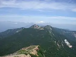 Mount Tengu from Mount Iō