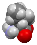 Space-filling model of L-isoleucine