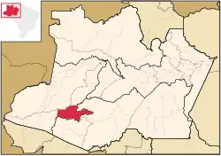 Location of the municipality inside Amazonas