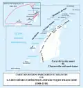 Route of Pourquoi-Pas in the Antarctic (second French Antarctic expedition, led by Charcot)