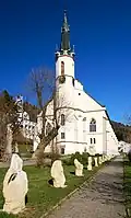 Church of Saint Joachim, a Lutheran church in Jáchymov, Karlovy Vary Region