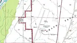 Closeup of airport map