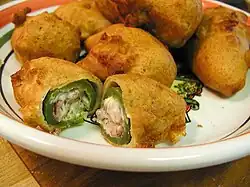 Jalapeño "poppers", another form of chiles rellenos
