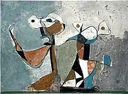Dramatic Situation, tempera on paper, 1966