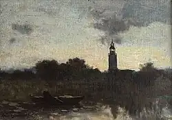 Fisherman at Evening in Nieuwkoop, 1898. Private collection