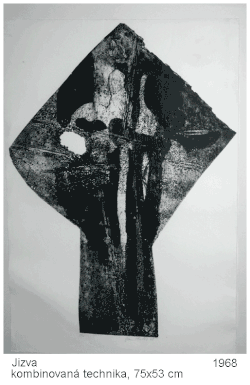 Scar, mixed media 75 × 53&nbsp;cm, 1968