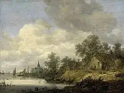 A River Scene (1646), oil on panel, 42.6 x 56.5 cm., National Galleries of Scotland