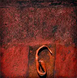 Jaroslav Vožniak, Untitled (1978), acrylic, resin, chipboard 100 x 100 cm