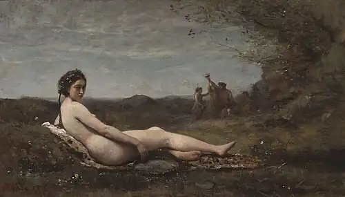 The Repose by Jean-Baptiste-Camille Corot,
