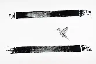 Brouille-code, 1992, acrylic on canvas