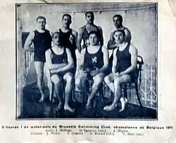 Royal Brussels Swimming and water polo team, belgium champion in 1911.