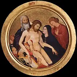 Pieta Tondo by Jean Malouel, between 1400 and 1410 (Louvre)