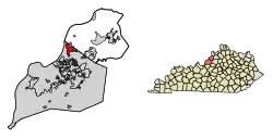 Location of Prospect in Jefferson County, Kentucky