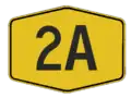 Service road route code shield