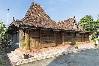 Joglo with limasan-type roof in Central Java