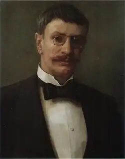 Johan Krouthén wearing a bow tie.