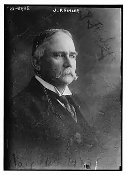 Portrait of John Park Finley in 1913