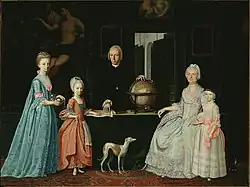 10 years later in 1774 he commissioned a family portrait by Jordanus Hoorn, collection Frans Hals Museum