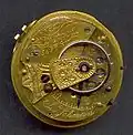 A watch movement by Joseph Johnson of Liverpool. Numbered 5687. Signed with "Josh Johnson".