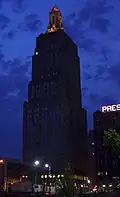 Power & Light Building at night