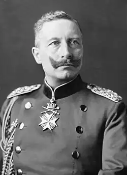 Photograph of a middle-aged Wilhelm II with a moustache