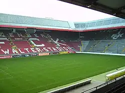 View towards the south-west corner