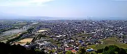 Panorama view of Saijō, from Saijō Archaeological Museum