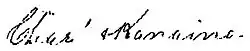 Kanaʻina II's signature