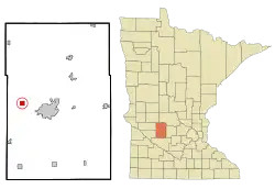 Location of Pennock, Minnesota
