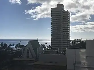 The church is in the Kapahulu neighborhood of Waikiki.