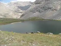 Lake (Karagöl) near the summit