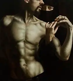 Recuerdos de la Alhambra (2015), oil on canvas, 132 x 128 cm