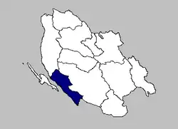 Karlobag municipality within Lika-Senj County